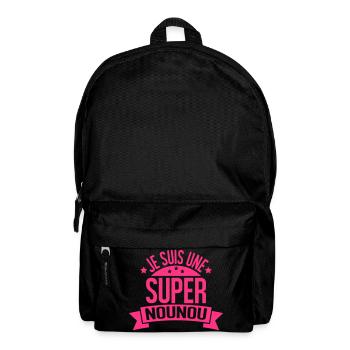 je suis une super nounou - Sac à dos - noir - Devant