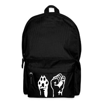 Pfote und Faust - Rucksack - Schwarz - Vorne