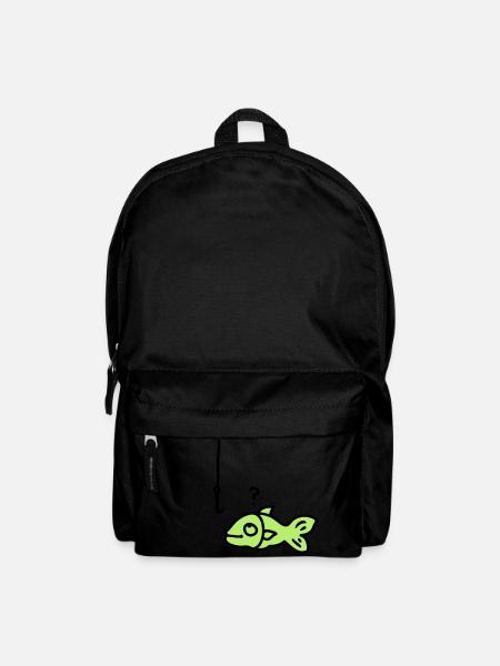 Fisch Angelhaken - Rucksack - Schwarz