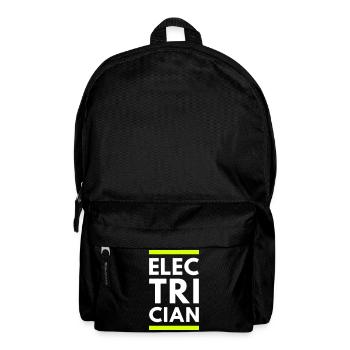 Électricien (deux lignes) - Sac à dos - noir - Devant