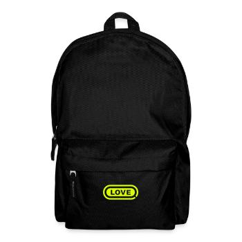 Love – Mehr Liebe bitte! - Rucksack - Schwarz - Vorne
