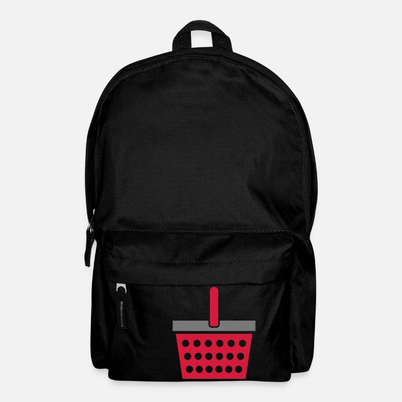 Einkaufskorb - Rucksack - Schwarz