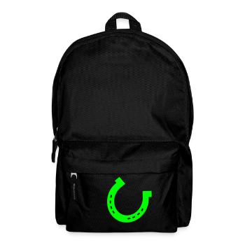 Hufeisen, Pferd - Rucksack - Schwarz - Vorne