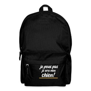 je peux pas je sors mon chien - Sac à dos - noir - Devant
