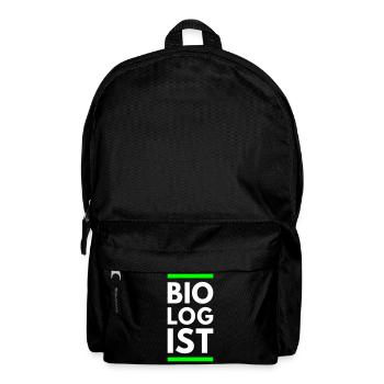 Biologiste (deux lignes) - Sac à dos - noir - Devant