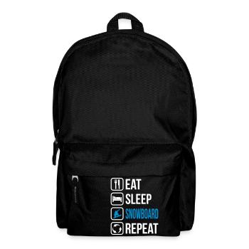 Eat Sleep Snowboard Repeat - Backpack - black - Front