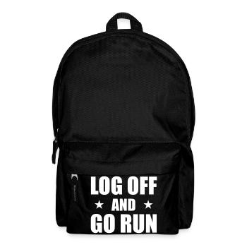 Déconnectez-vous et allez courir - Courir comme une bête - courir - Sac à dos - noir - Devant