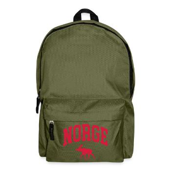 Norwegen Elch - Rucksack - Olivgrün - Vorne
