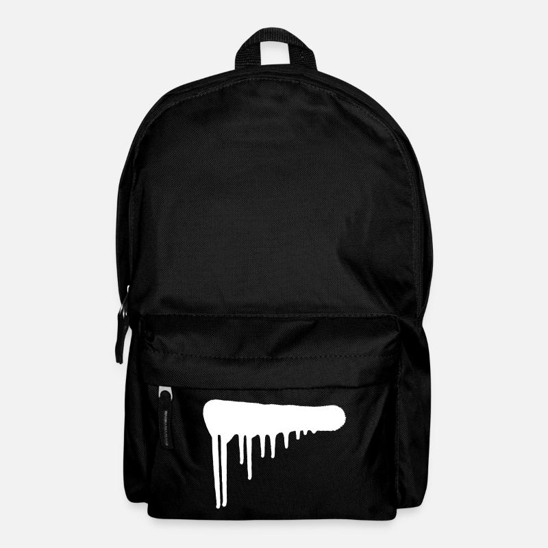 Tropfen und Sprühfarbe | Urban Art | Graffiti - Rucksack - Schwarz