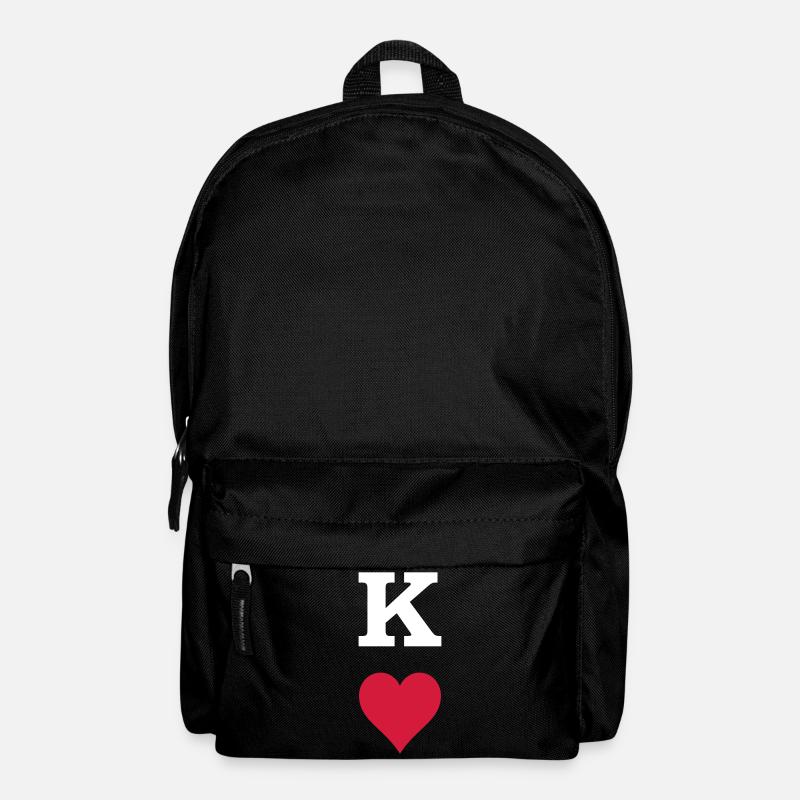 König Herz - Rucksack - Schwarz