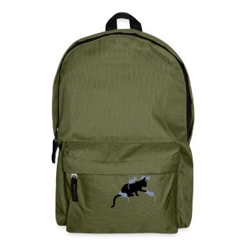Many Kitten Mama Cat - Backpack - olive green - Front