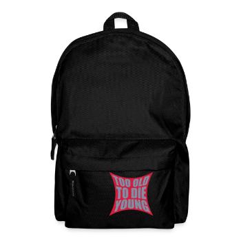 Logo Too old - Backpack - black - Front