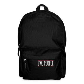 ew people lustiges Zitat - Rucksack - Schwarz - Vorne