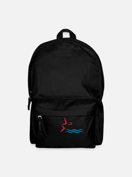 schwimmen - Rucksack - Schwarz