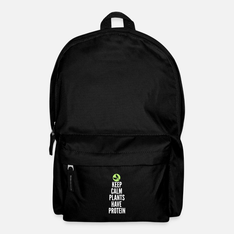 Keep Calm Plants Have Protein - Rucksack - Schwarz