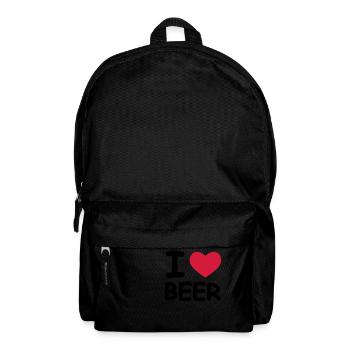 I Love Beer - Rucksack - Schwarz - Vorne