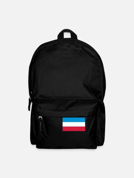Schleswig-Holstein Fahne - Rucksack - Schwarz