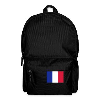 Drapeau de la France - Sac à dos - noir - Devant