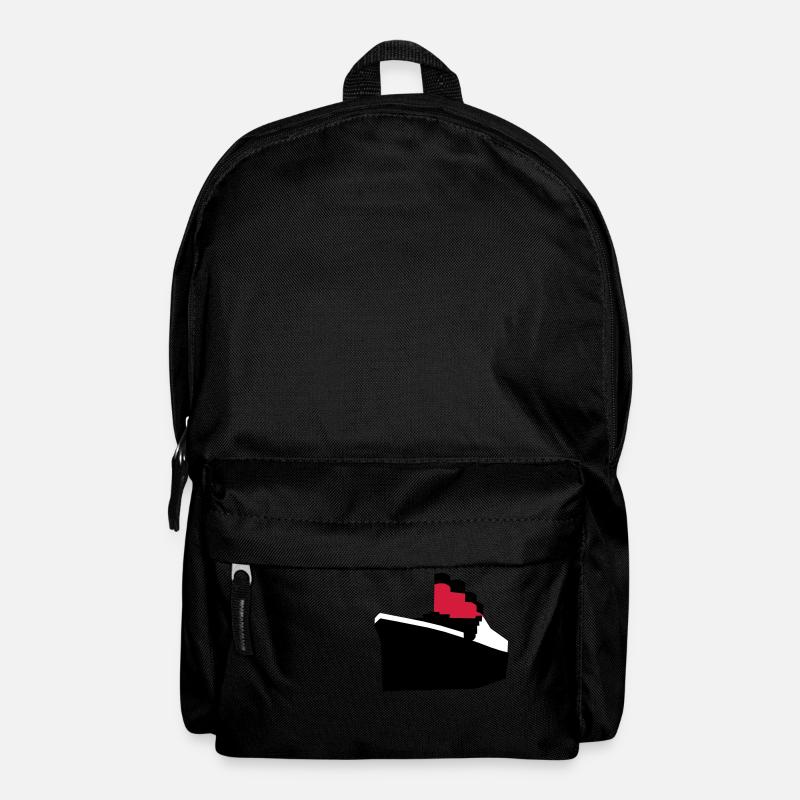 Ocean liner vector - Backpack - black