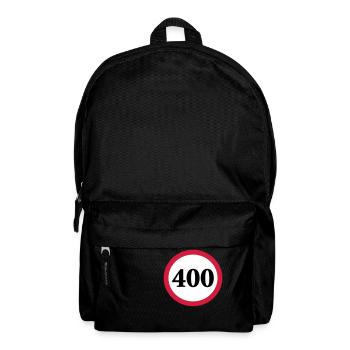geschwindigkeitstafel_400 - Rucksack - Schwarz - Vorne