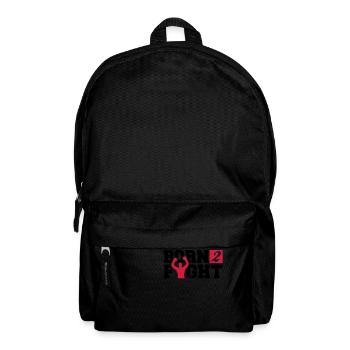 born_2_fight_a2 - Rucksack - Schwarz - Vorne