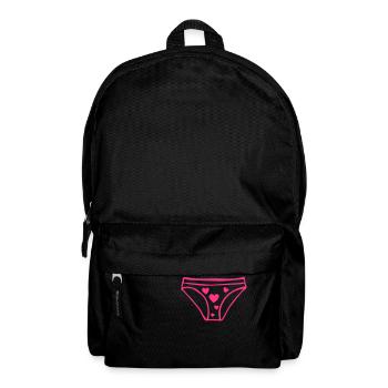 panties panty girl girl - Backpack - black - Front