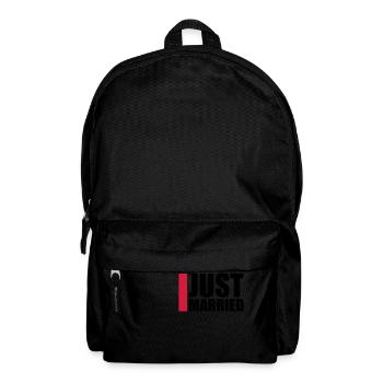 Just Married Logo-Design - Rucksack - Schwarz - Vorne