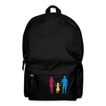 familie mutter mama mom muttertag vater papa und t - Rucksack - Schwarz - Vorne