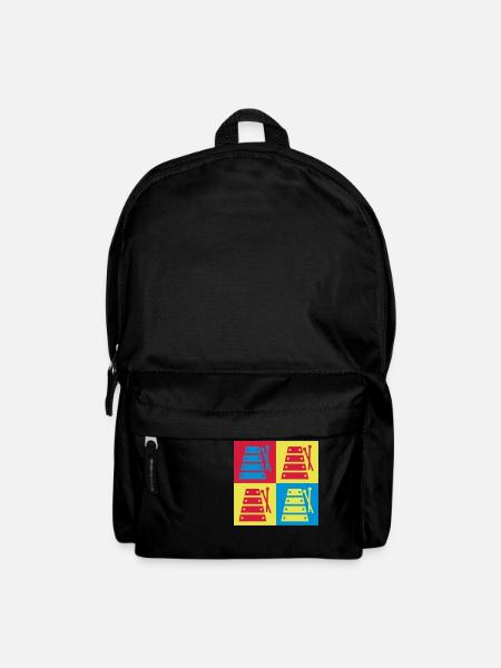 Xylophon xylophonist Musik Musiker Musikerin - Rucksack - Schwarz