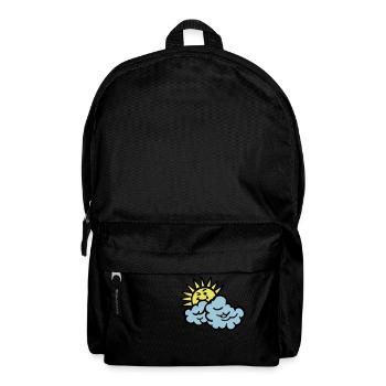 Wolke Lächeln Sonne - Rucksack - Schwarz - Vorne