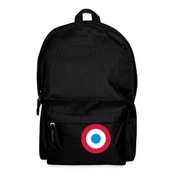 Dreifarbige Kokarde Frankreich - Rucksack - Schwarz - Vorne