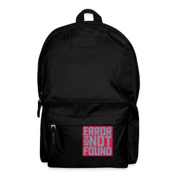 Error 404 not found - Rucksack - Schwarz - Vorne