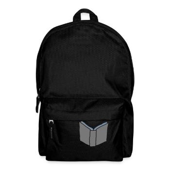 Roman Buch Comic lesen - Rucksack - Schwarz - Vorne