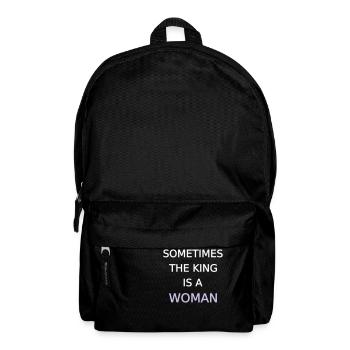 Frau König Frauenpower Königin Mädchen Feminist - Rucksack - Schwarz - Vorne