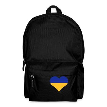 Heart Ukraine blue gold - Backpack - black - Front