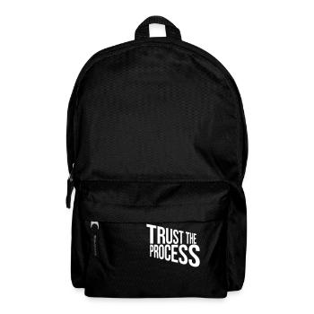 trust the process Quote - Backpack - black - Front