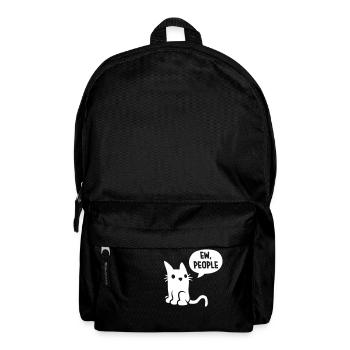 Comic cat ew people - Backpack - black - Front