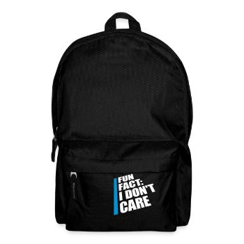 I don't care fact - Backpack - black - Front