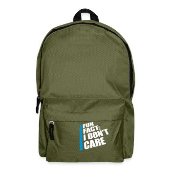 I dont care fact - Rucksack - Olivgrün - Vorne