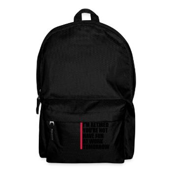 have fun at work - Backpack - black - Front
