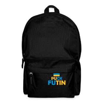 puck futin logo design - Backpack - black - Front
