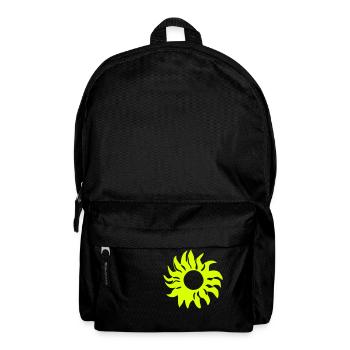 Sun Summer Watercolor Nature Beach Sky Vector 3 - Backpack - black - Front