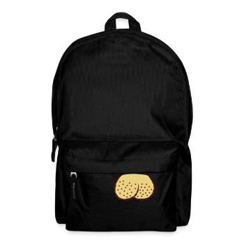 Oeufs rasés Testicules Bande dessinée - Sac à dos - noir - Devant