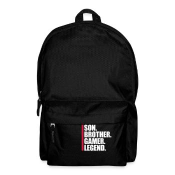 son brother gamer legend - Rucksack - Schwarz - Vorne