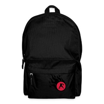 Flamme de hockey - Sac à dos - noir - Devant