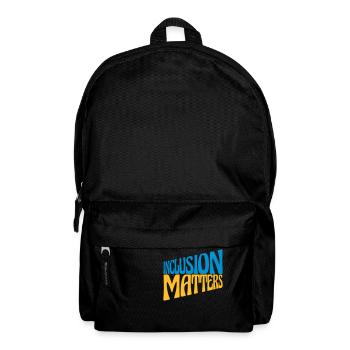 inclusion matters Logo Zitat - Rucksack - Schwarz - Vorne