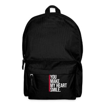 make my heart smile - Rucksack - Schwarz - Vorne