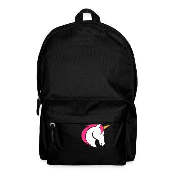 Licorne heureuse - Sac à dos - noir - Devant