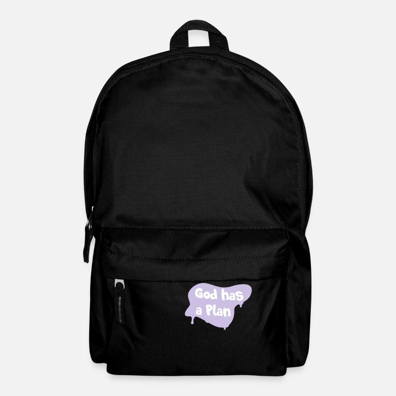 God has a plan - Backpack - black