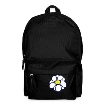 Petite Fleur Marguerite Blanche Décorative Belle Nature - Sac à dos - noir - Devant